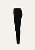 SOLID PONTE STRETCH SLIM TAILORED ANKLE PANT - BLACK MATTE STRETCH