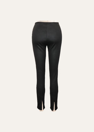 SOLID SLIM TAILORED ANKLE PANT