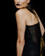 M207EM Gold Leaf Twilight Gown - Back Left Side