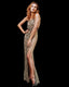 M213MB Hemitite Gold Rain Gown - Full Body