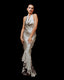 M217CS Sterling Satin Tiffany Gown - Full Body Gown