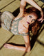 M213MB Hemitite Gold Rain Gown - Front Close Up Natural