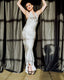 M217CS Sterling Satin Tiffany Gown - Full Body Natural
