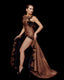 M218SKL Skull Gown - Full Body Left Side